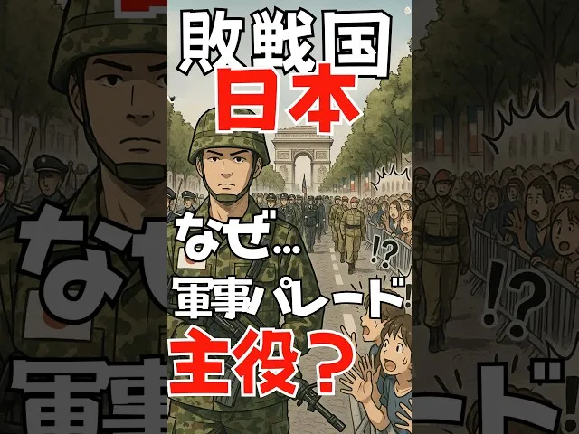 敗戦国なのに先頭？フランス革命パレードで自衛隊が先頭にいた理由 サムネイル