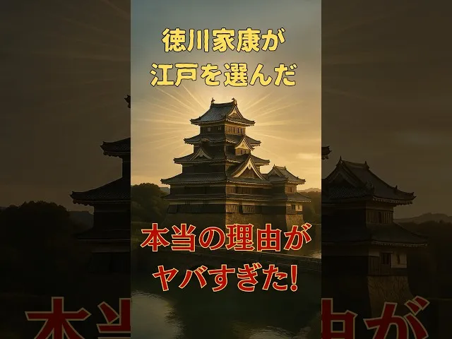 徳川家康が江戸を選んだ本当の理由がヤバすぎた サムネ