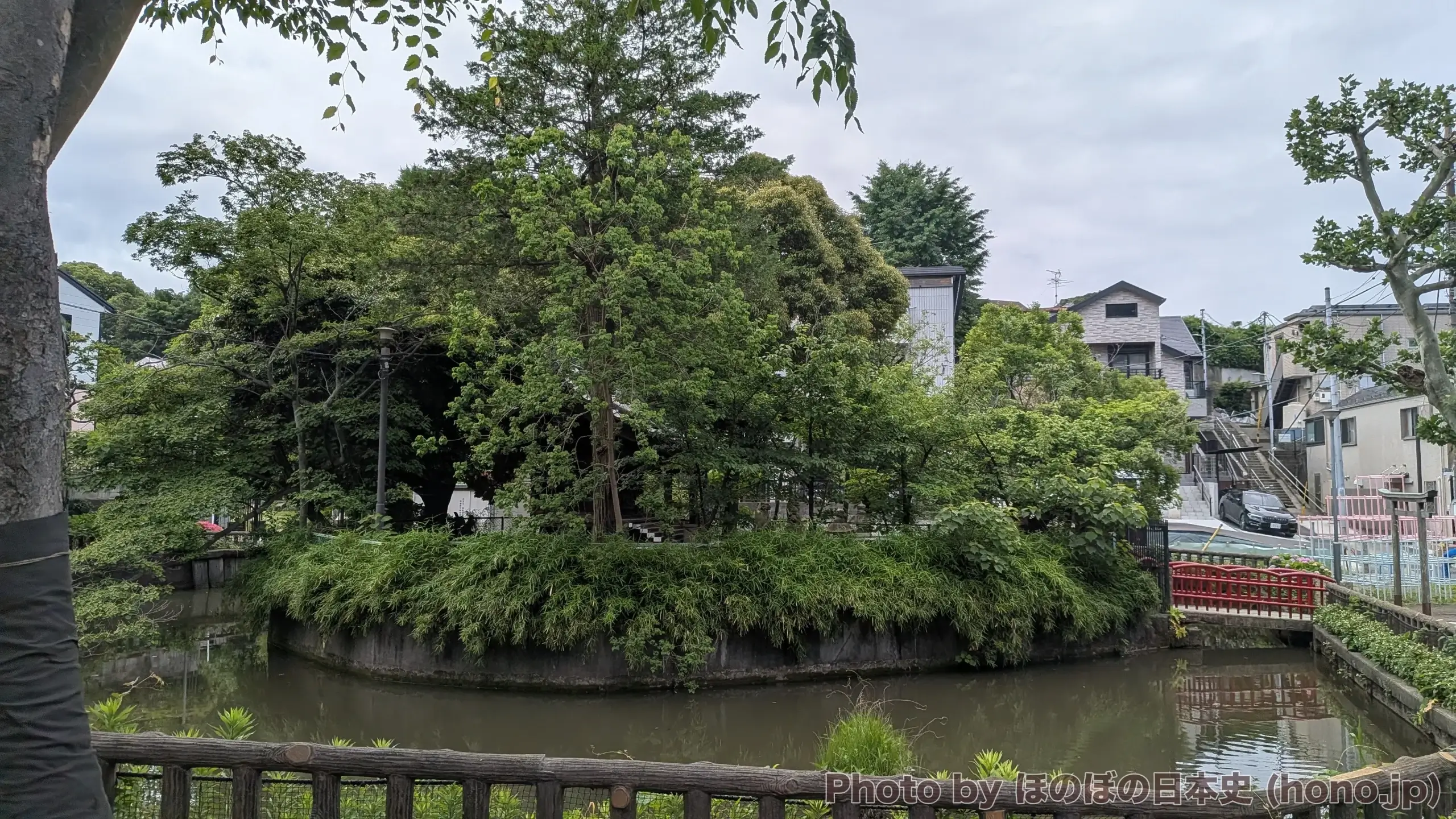 山王花清水公園付近にある弁天池児童遊園