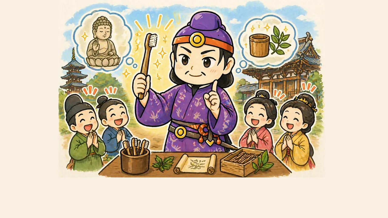 聖徳太子が日本で初めて作ったと言われる日用品は?(生配信に利用した資料キャプチャ)