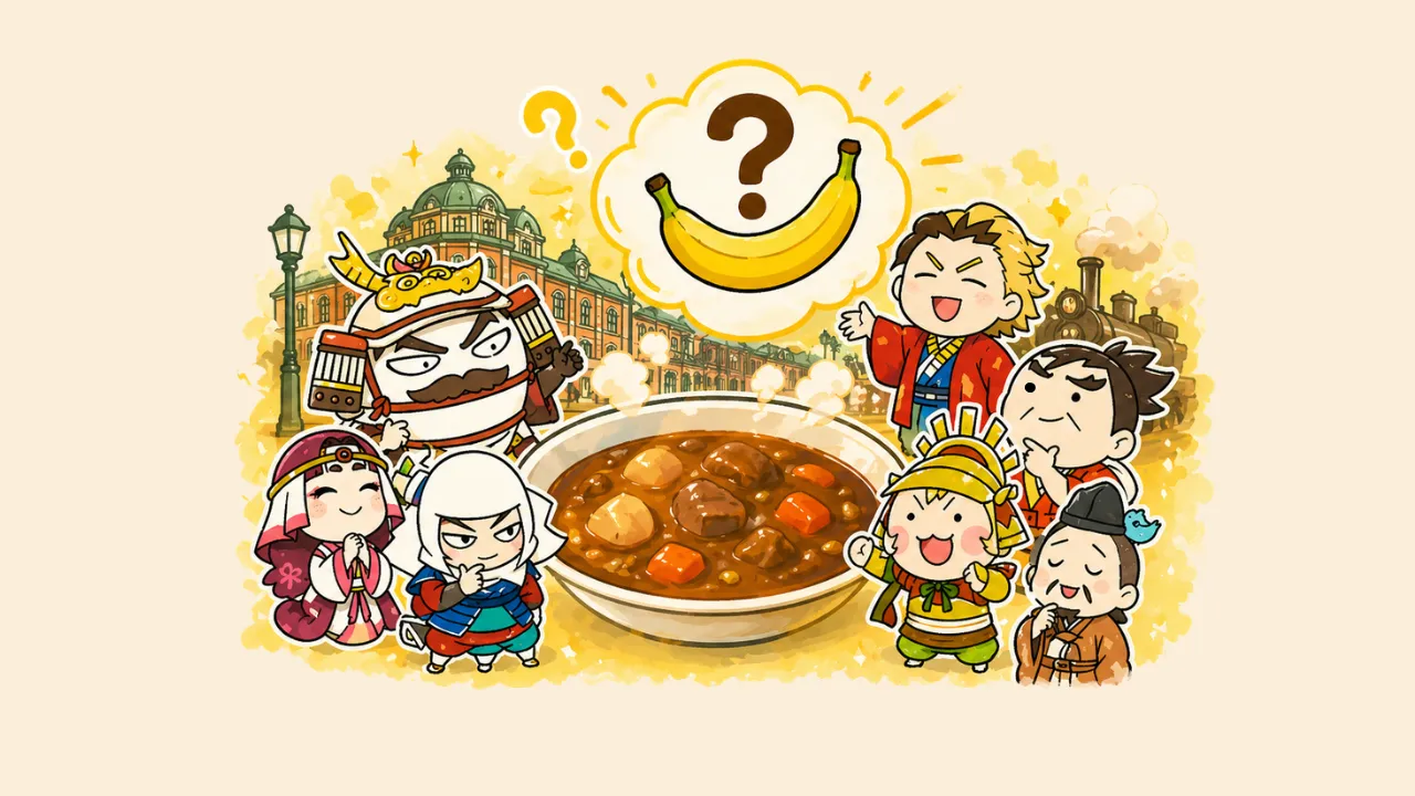 明治時代、日本初のカレーレシピに入っていた「衝撃の具材」とは?生配信に利用した資料キャプチャ)